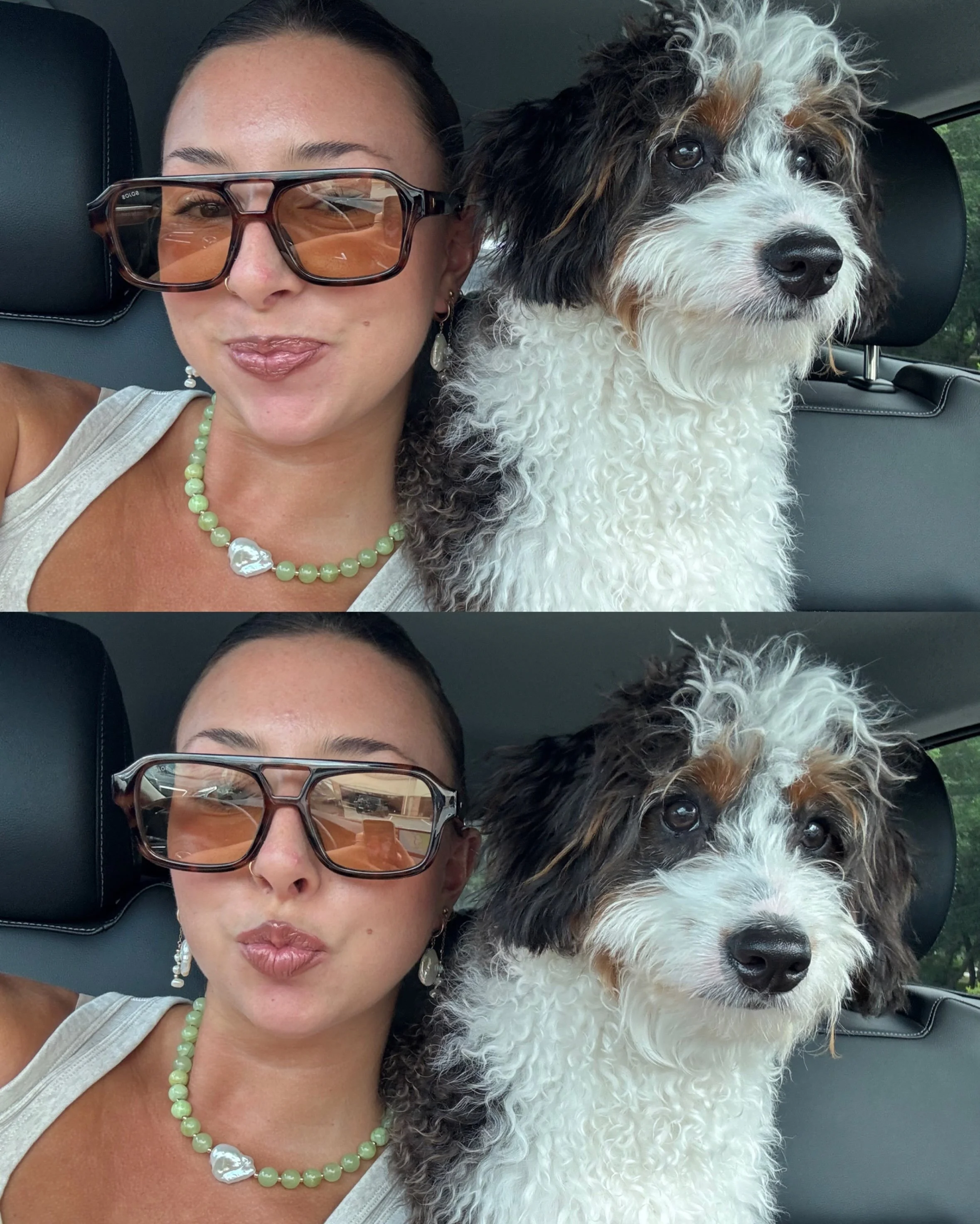 Nash and I celebrated this lovely morning by grabbing a matcha to match our new necklace! Shop now gracefulwaves.co

Website linked in bio 🫶🏽

#gracefulwaves #smallbusiness #handmadejewelry
