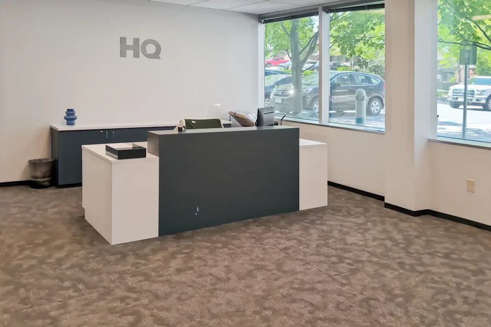 Reception area for psychiatry practice bloom in mindful balance psychiatry