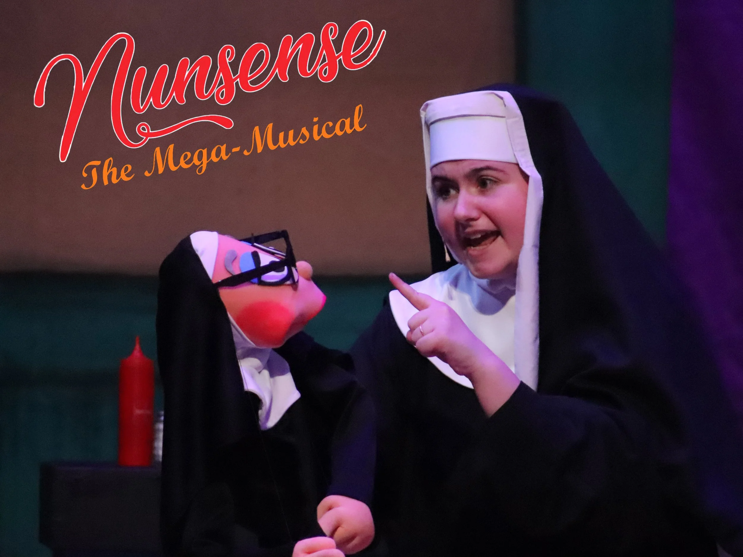 Sister Amnesia with Sister Mary Annette
"Nunsense"
Chippewa Valley Theatre Guild Directed & Designed By Nate Plummer
