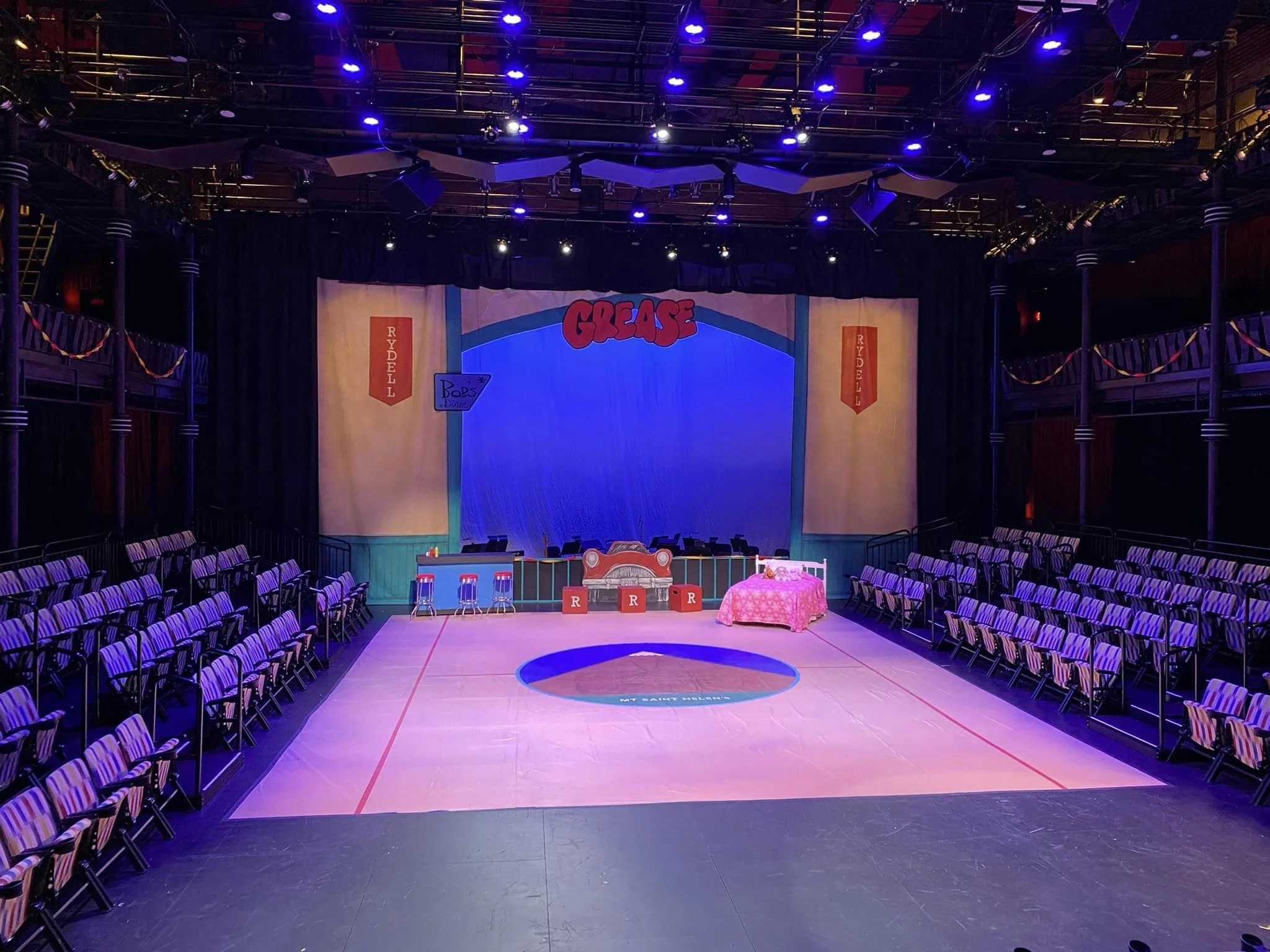 Full Stage Set 
"Nunsense"
Chippewa Valley Theatre Guild Directed & Designed By Nate Plummer
