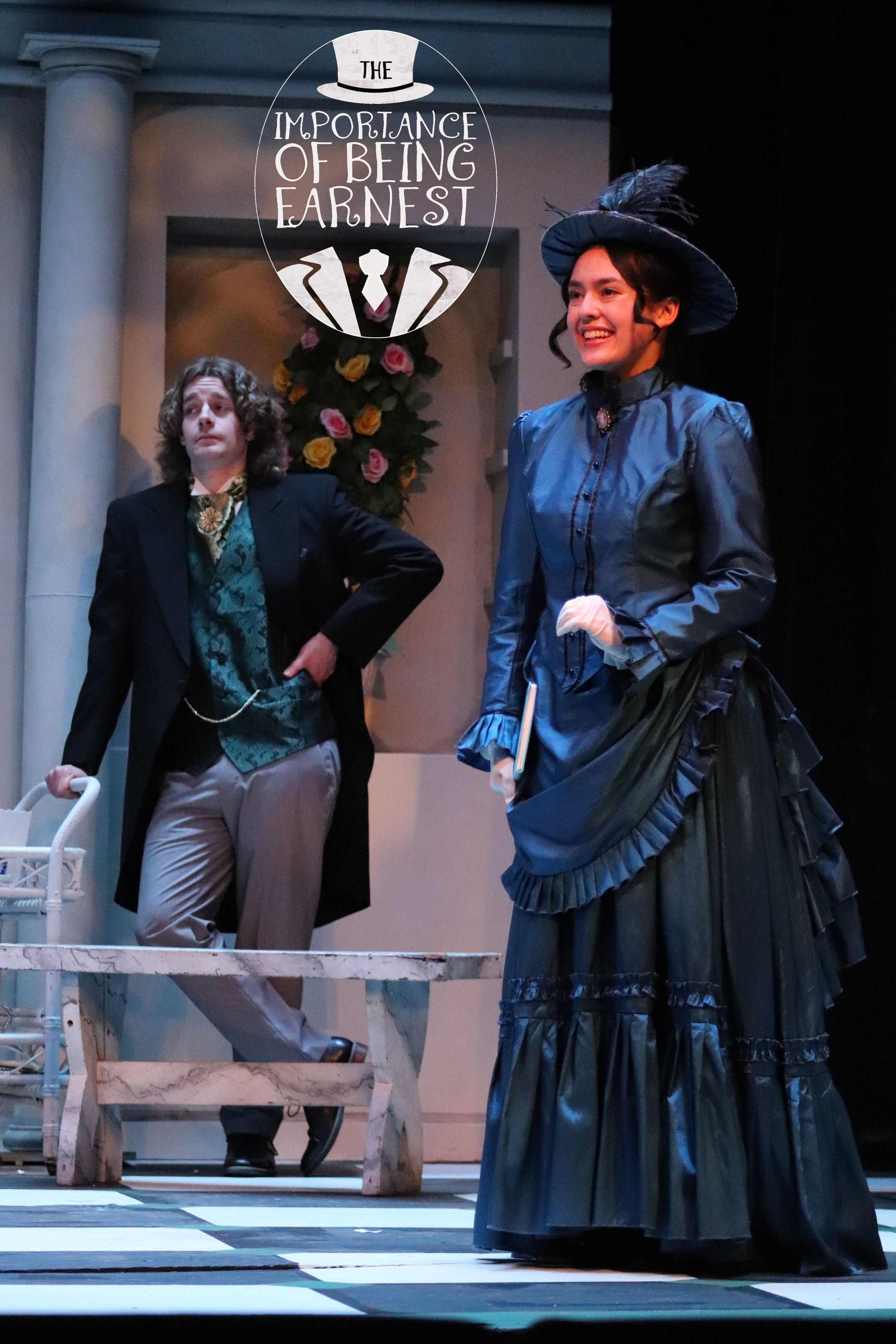 Oscar Wilde listening in on Gwendolen and Cecily's fight
