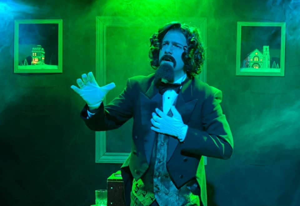 Charles Dickens (as Jacob Marley) in
"A Christmas Carol - A Reading by Charles Dickens" 
Stage Door Unlocked Productions
Directed & Designed By Nate Plummer