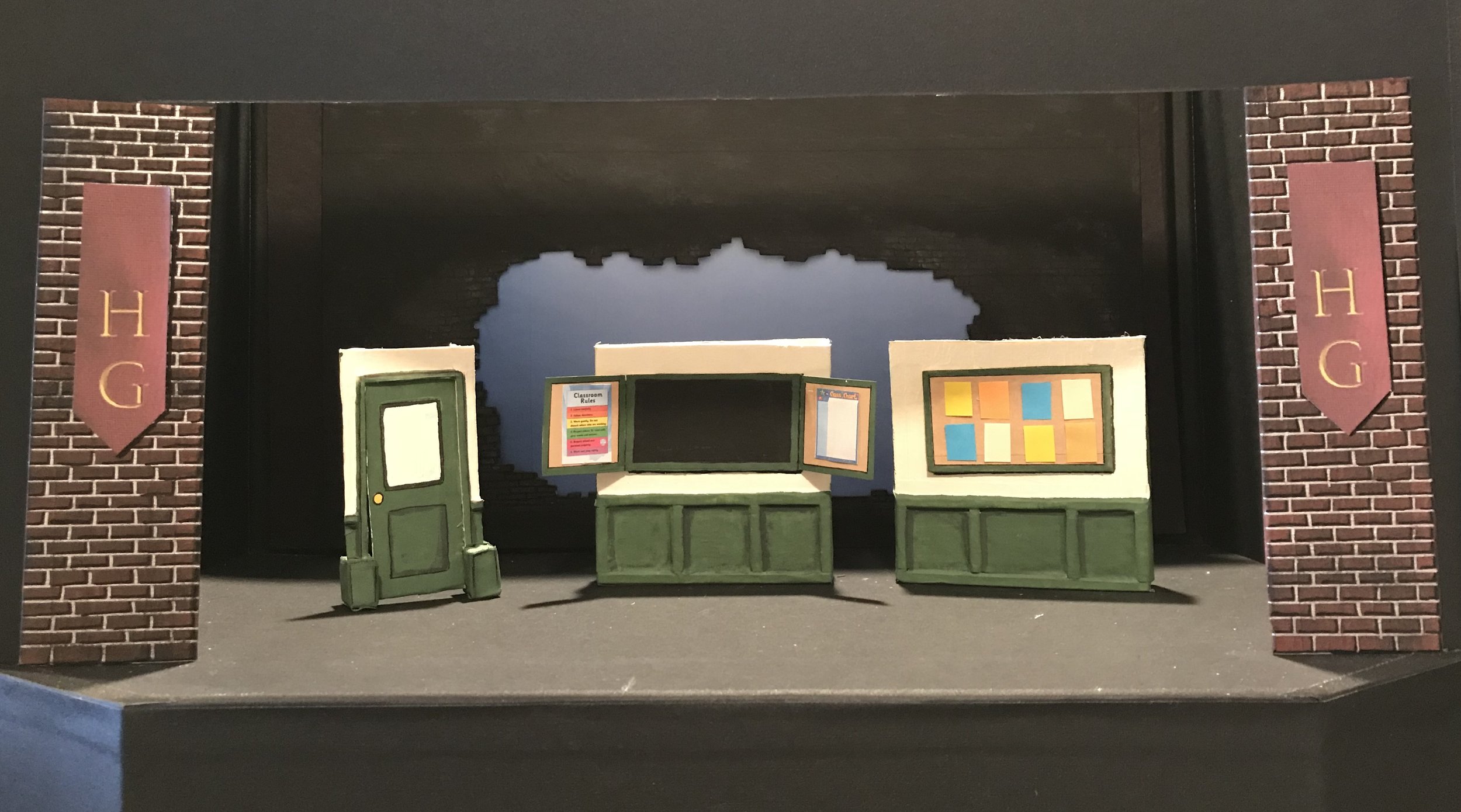 Classroom
Scenic Model for "School of Rock"
Chippewa Falls High School
Designed & Directed By Nate Plummer