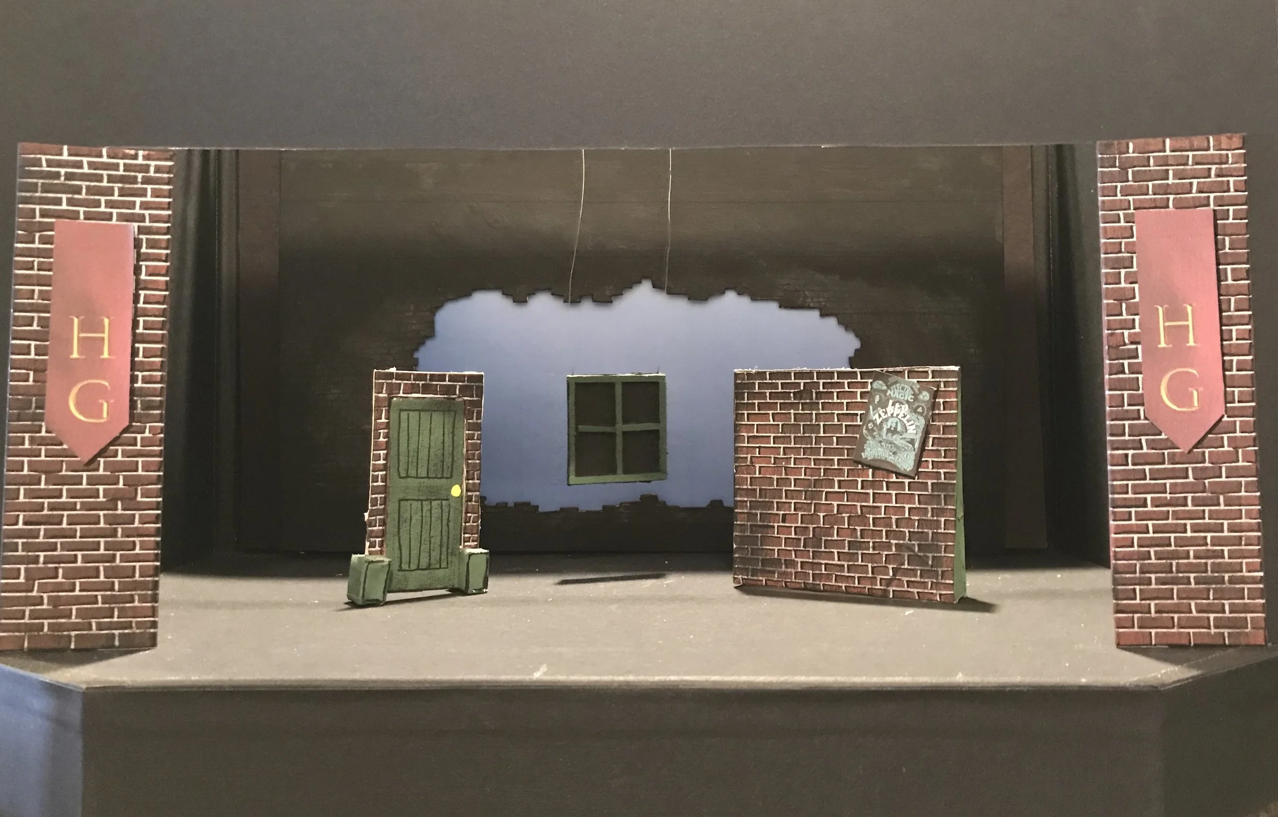 Dewey's Bedroom 
Scenic Model for "School of Rock"
Chippewa Falls High School
Designed & Directed By Nate Plummer