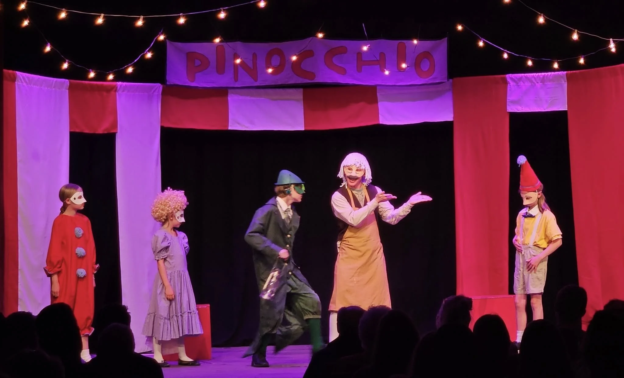 Geppetto & Cricket Meet Pinocchio