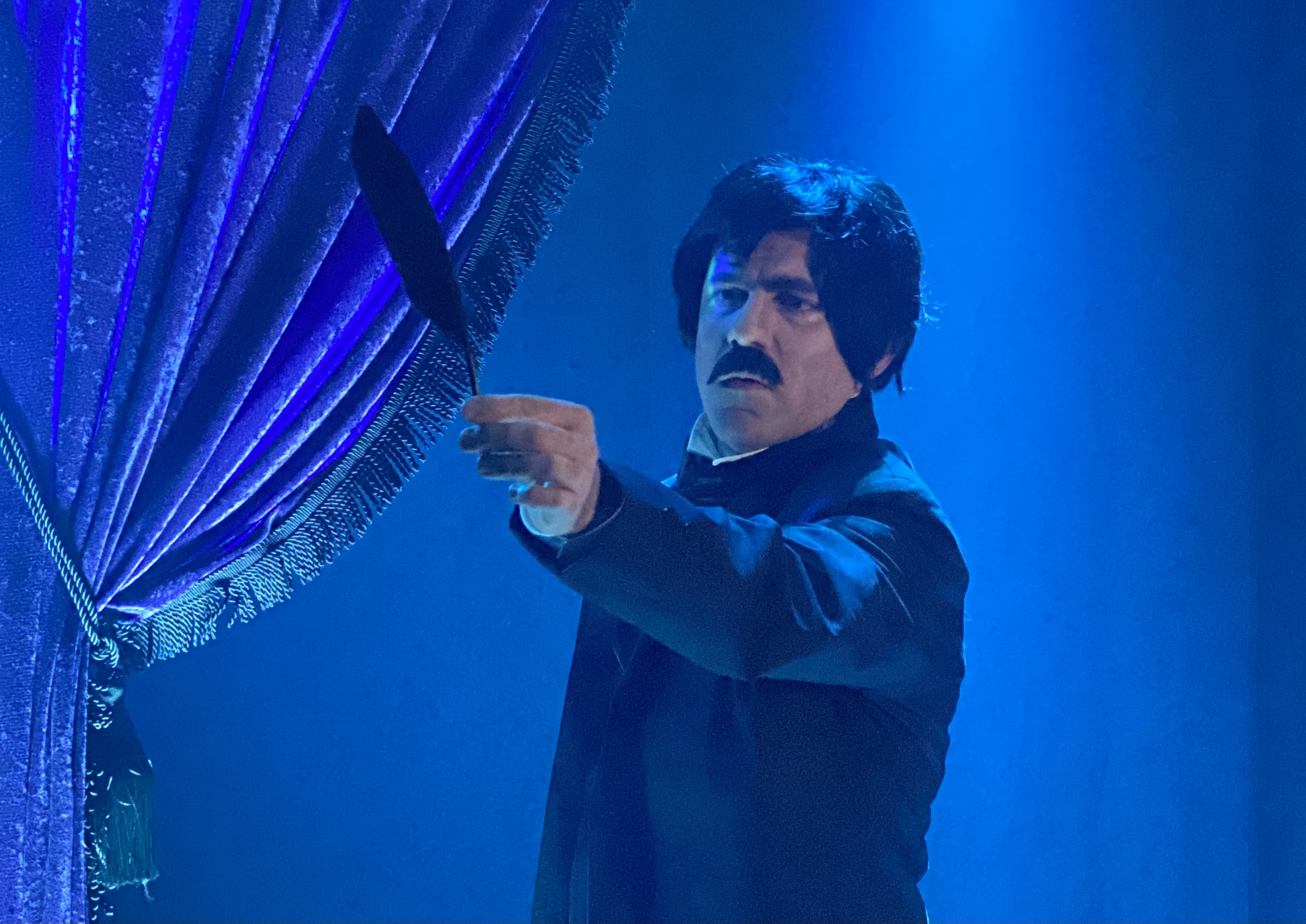 Edgar Allan Poe in
"An Evening Dark & Dreary"
Stage Door Unlocked Productions
Directed & Designed By Nate Plummer
