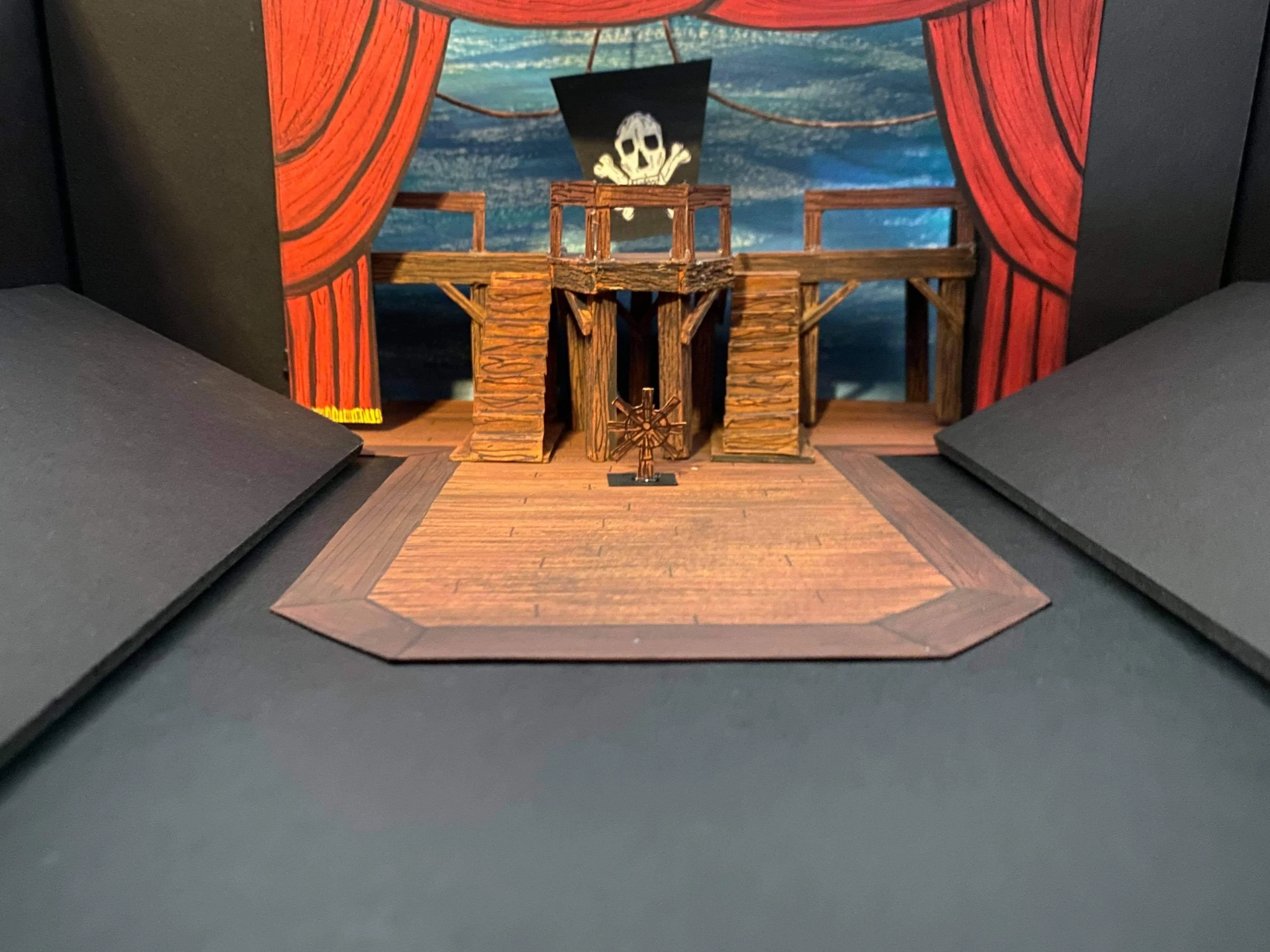 Scenic Design Model - Pirate Ship 
"Pirates of Penzance"
Chippewa Valley Theatre Guild
Directed & Designed By Nate Plummer