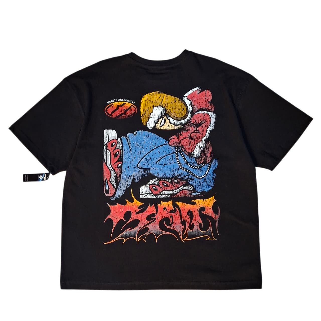 PLAYERA MORETE Y2K DUDE SEMI OVERSIZE