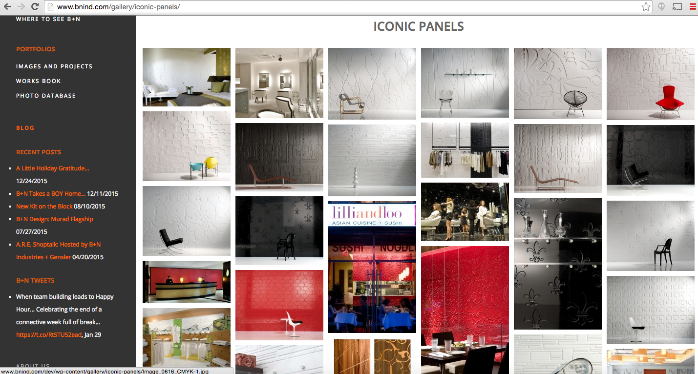  collage of various interior design panels, chairs, and decor items displayed on a website