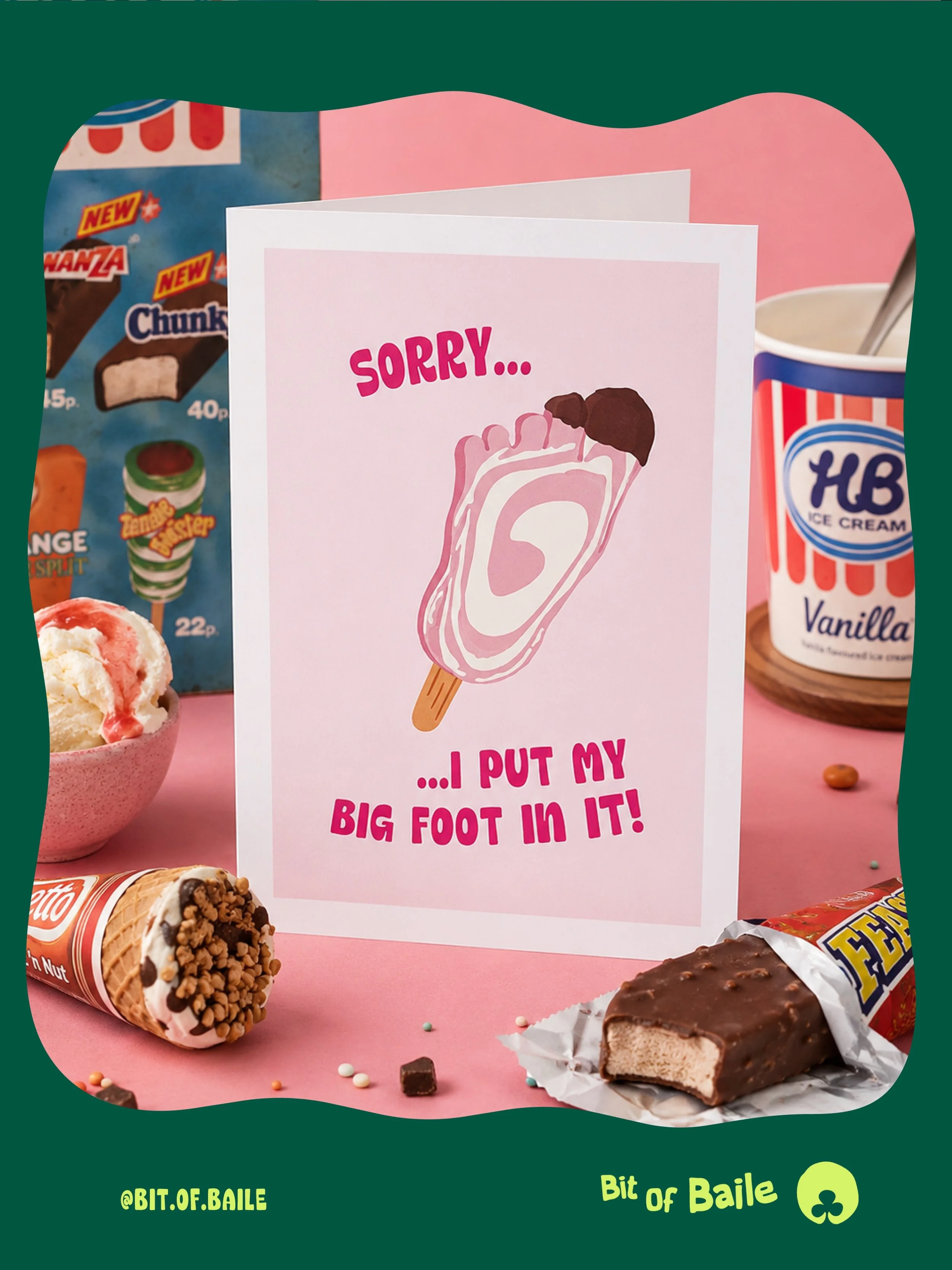 Sorry&hellip;not sorry! Time for a HB 🍦☘️

#irishsummer #irishdesigner #irishproducts