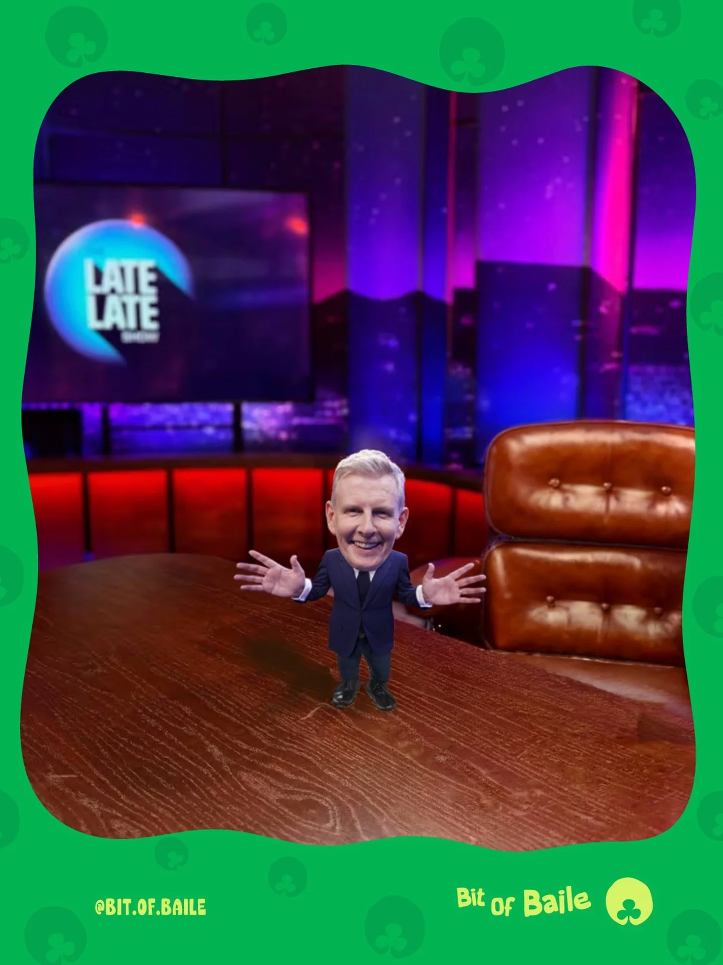 A LITTLE bit of baile&hellip;.

Nothing says Friday nights like a cup of tae and &lsquo;The Late Late Show&rsquo;! ☕️ 

#irish #ireland #latelateshow