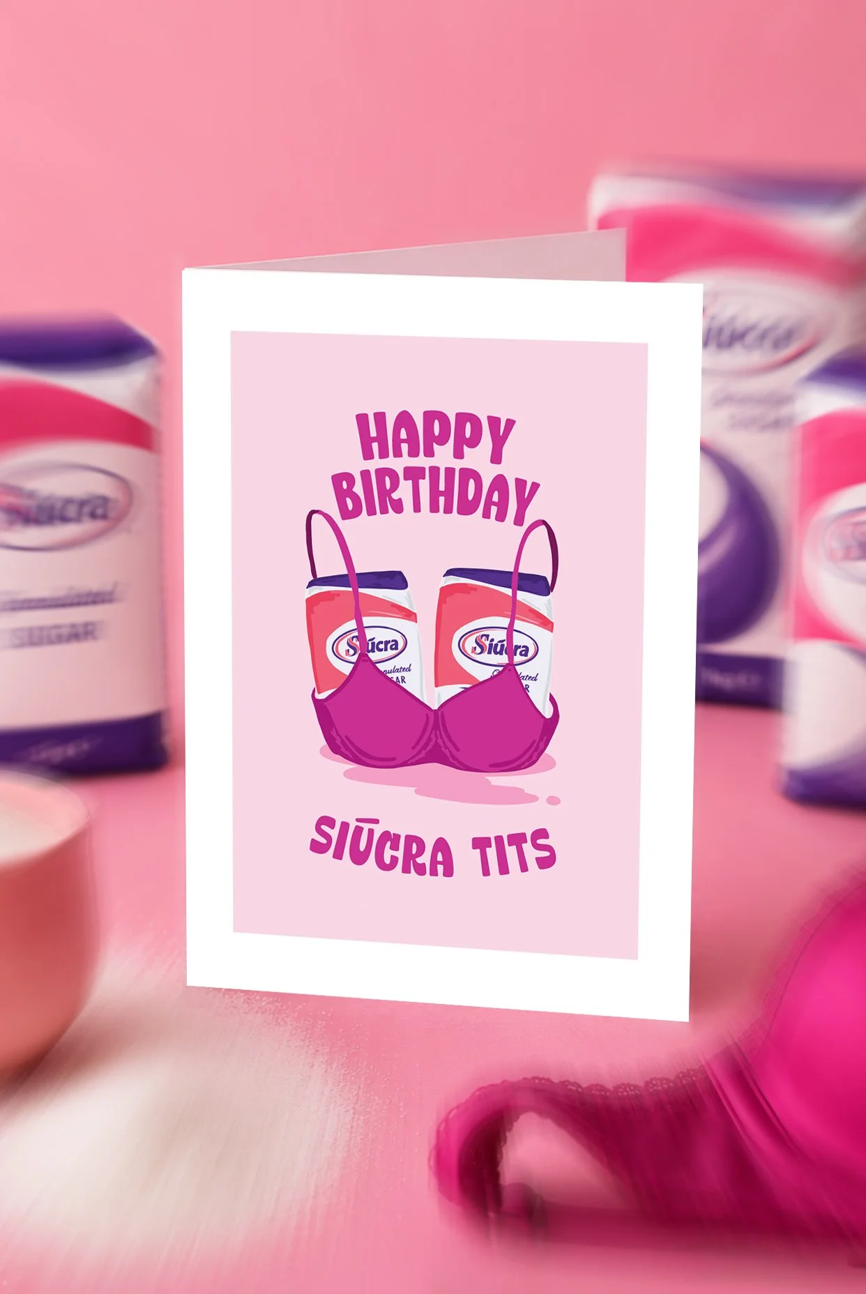 Happy Birthday Siucra Tits - A6 Card
