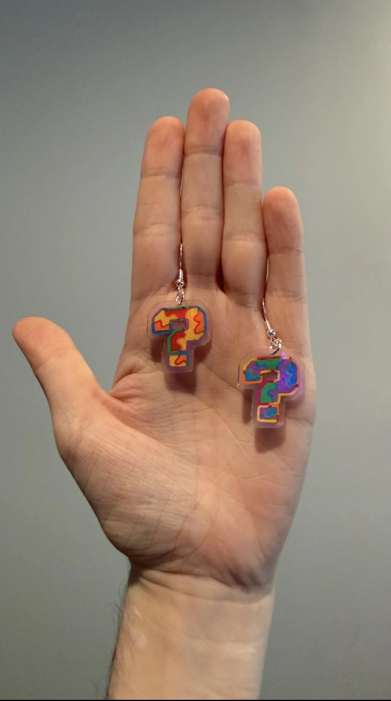 color block tipper earrings - $25