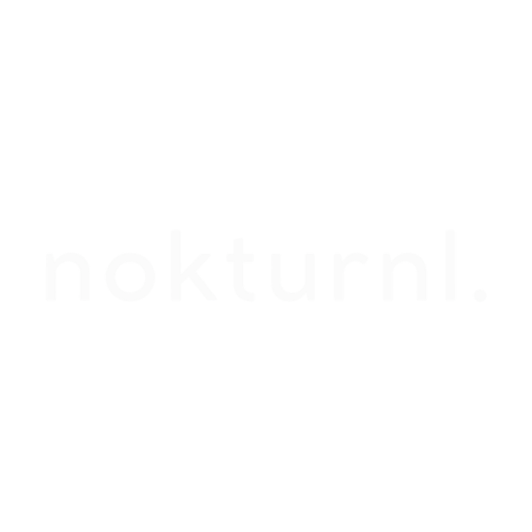 Black background with the white text 'nocturnl.' in lowercase letters.