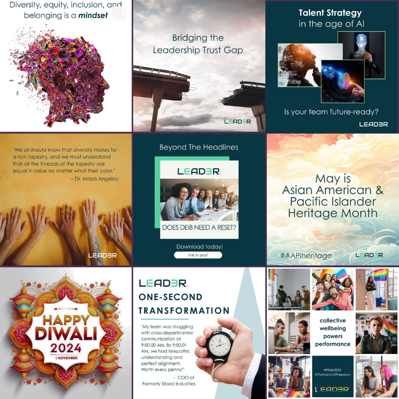 Image of 9 social media posts
