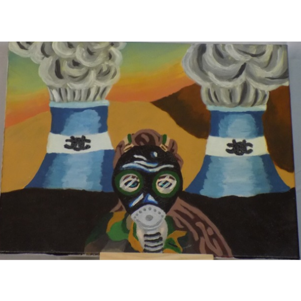 The Four Earth Elements and Climate Original Acrylic Painting (Set of 4)  by Sarah Scollay