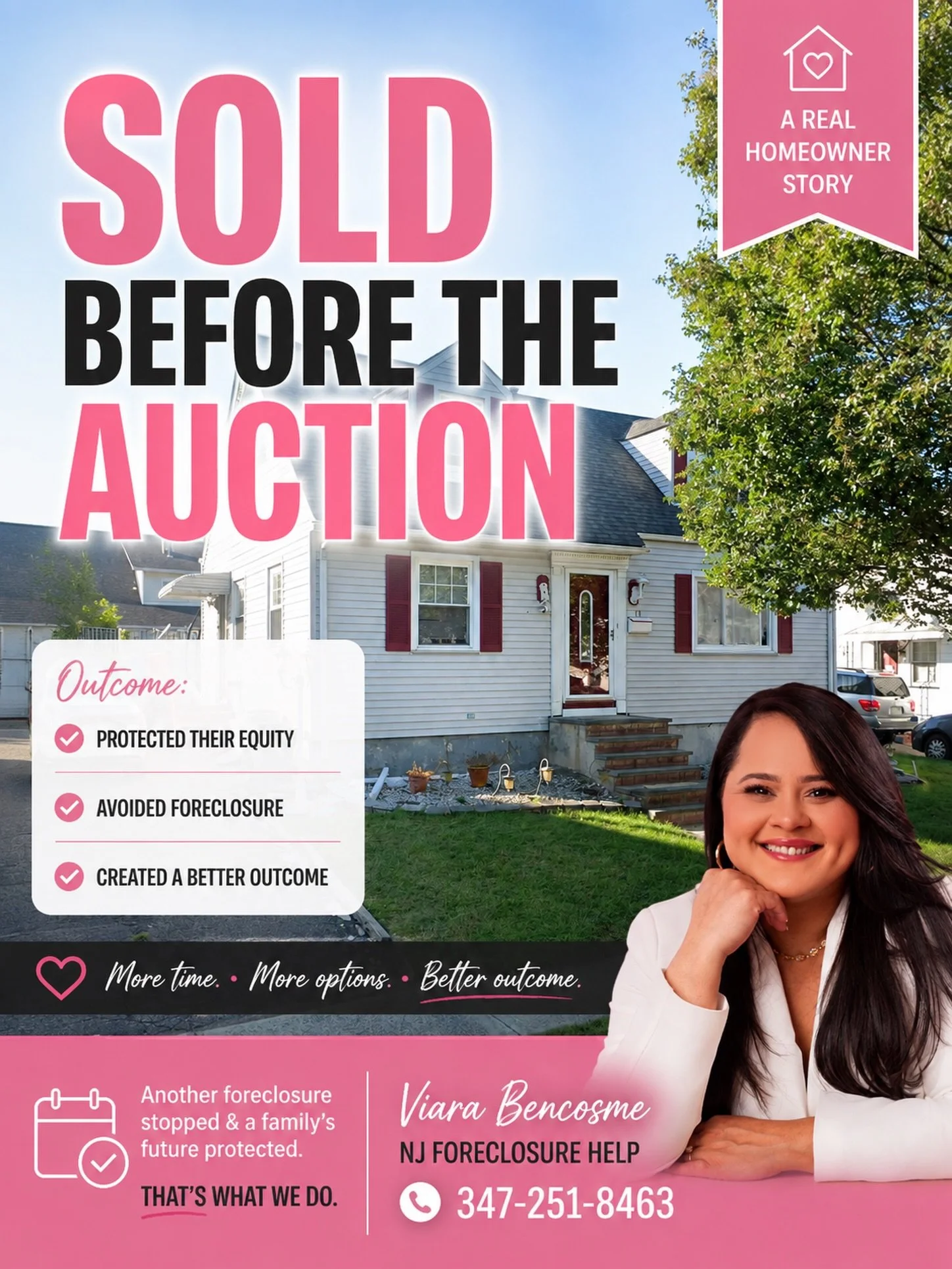 Another foreclosure story with a better ending. ❤️

This homeowner still had equity to protect, and selling before the auction created a much better outcome.

Every situation is different, but one thing is always true:

The sooner you understand your
