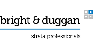 Bright & Duggan logo with the tagline 'strata professionals'