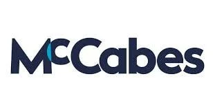 McCabes logo with stylized text