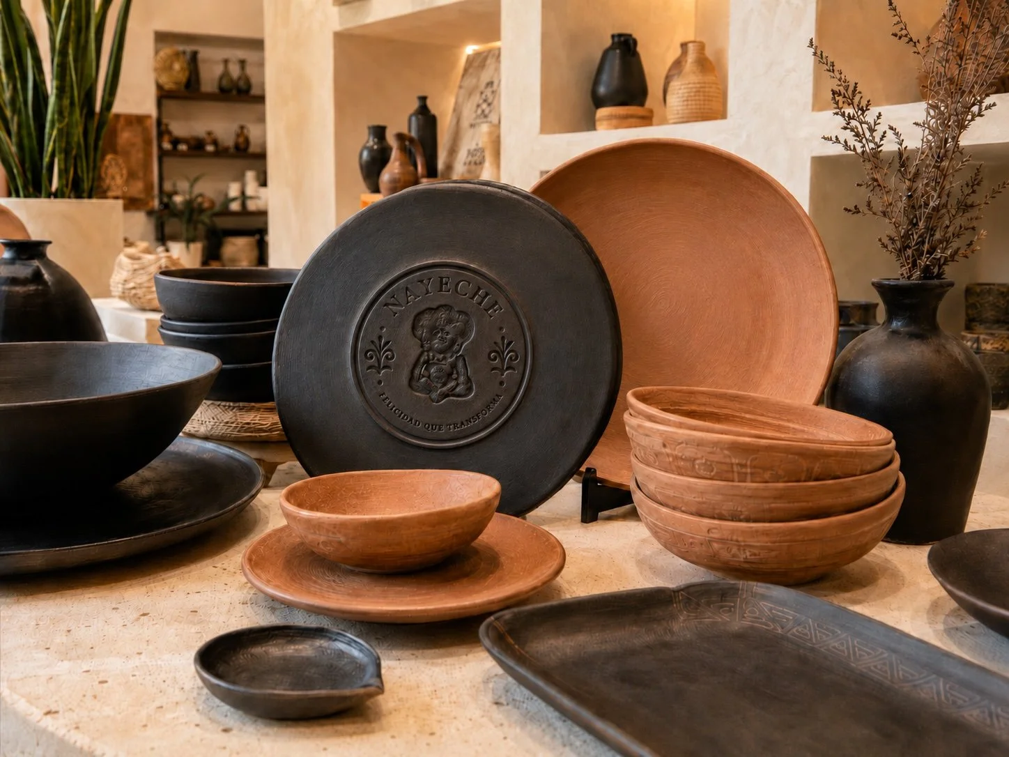 Nayeche’s Artisan Clay Dining Collection
