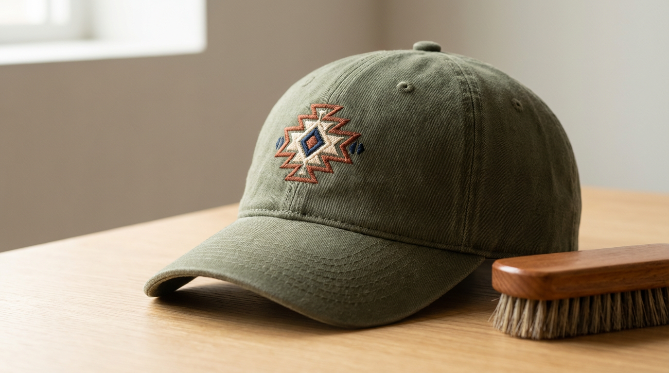 Embroidered Cotton Cap