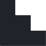 Black silhouette of a curved arrow pointing left.