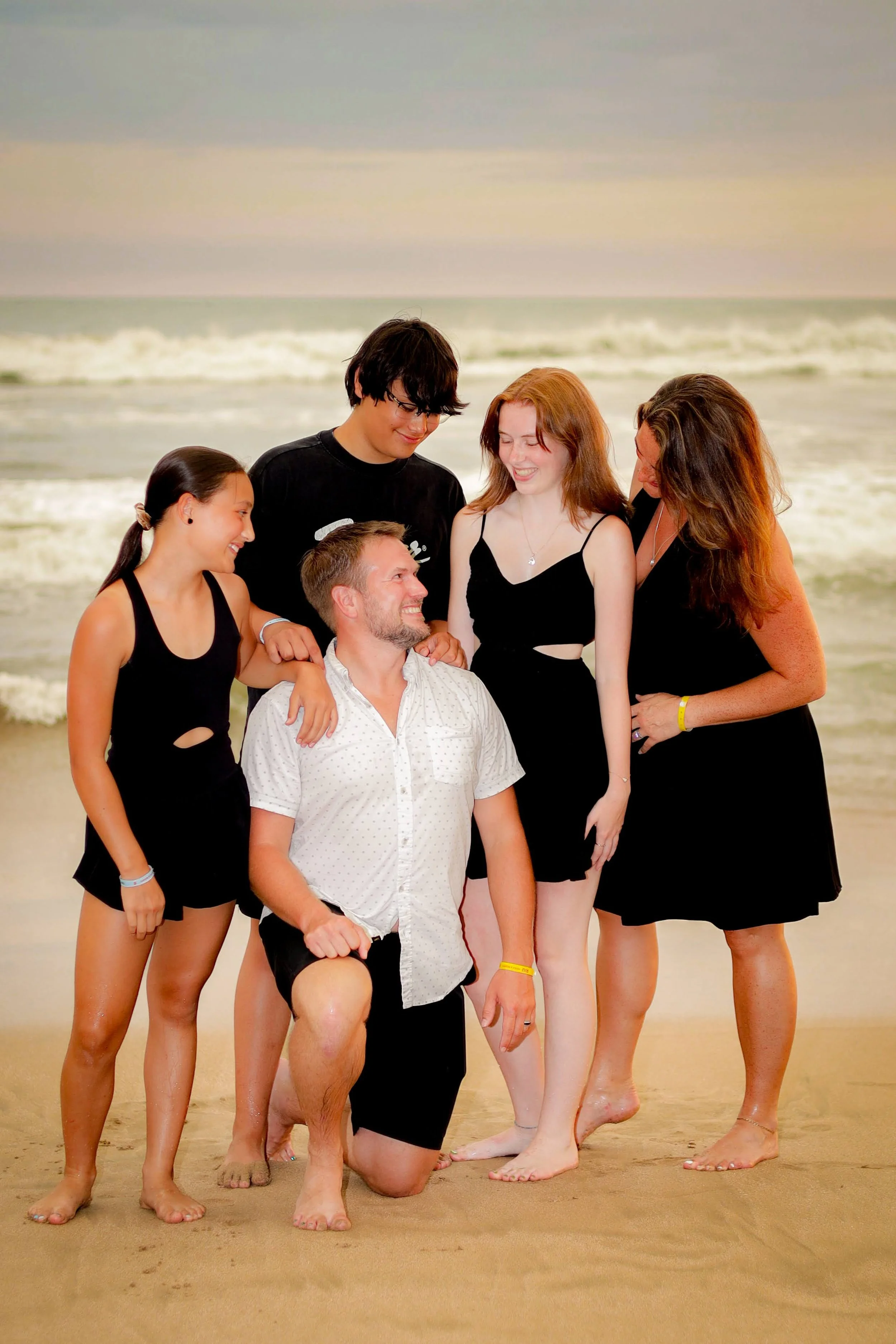 Family portrait of Blake with his wife and kids.