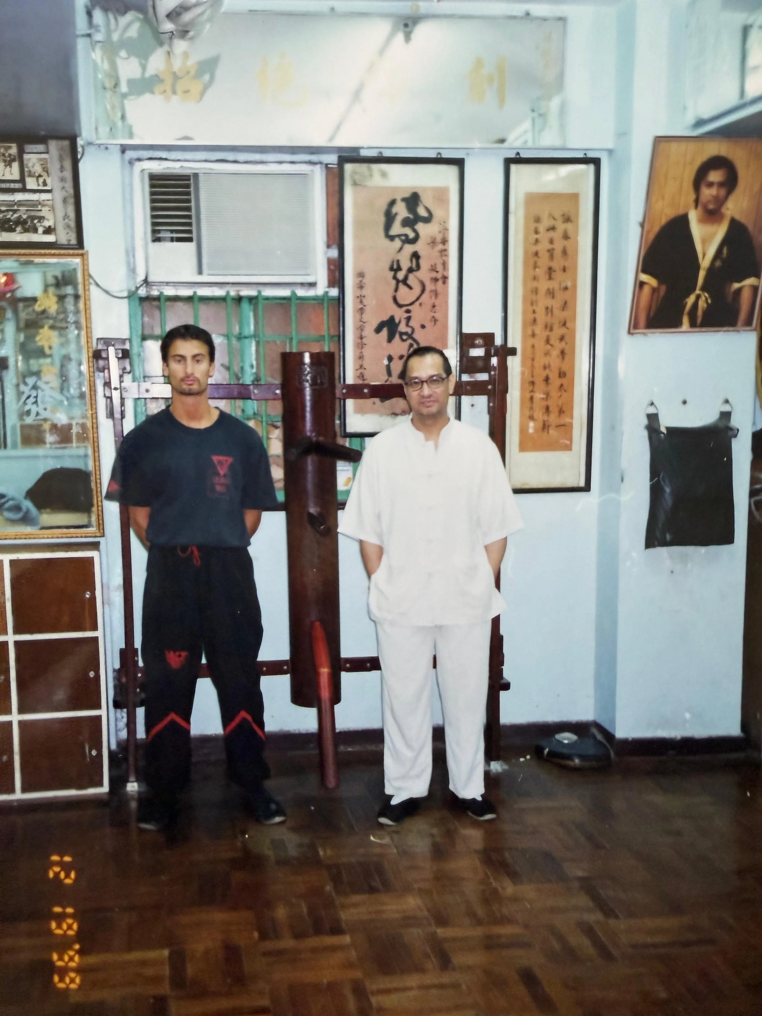 Year 1999 with Sifu Leung Ting after a private lesson