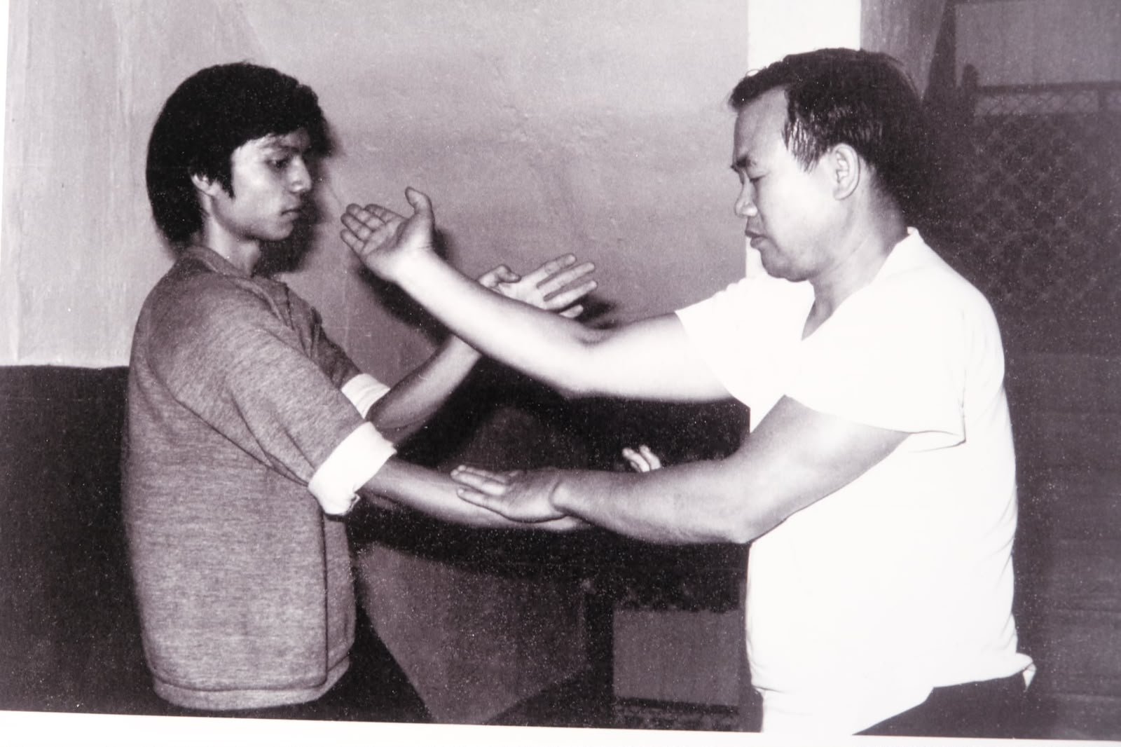 Sifu Wong Kwong Lun with his Sihing Lee Yuen