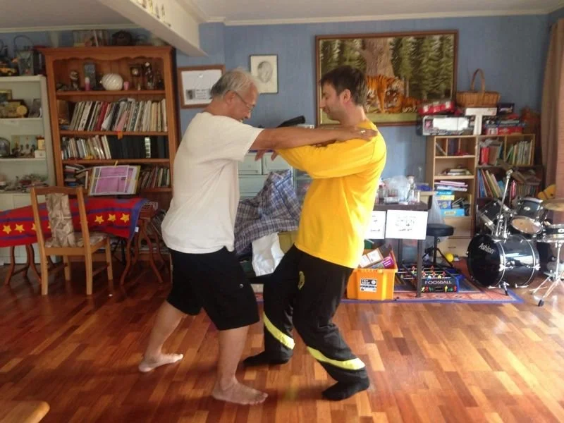 Sifu Sergio P. Iadarola  with Sifu Wee Kee Jin