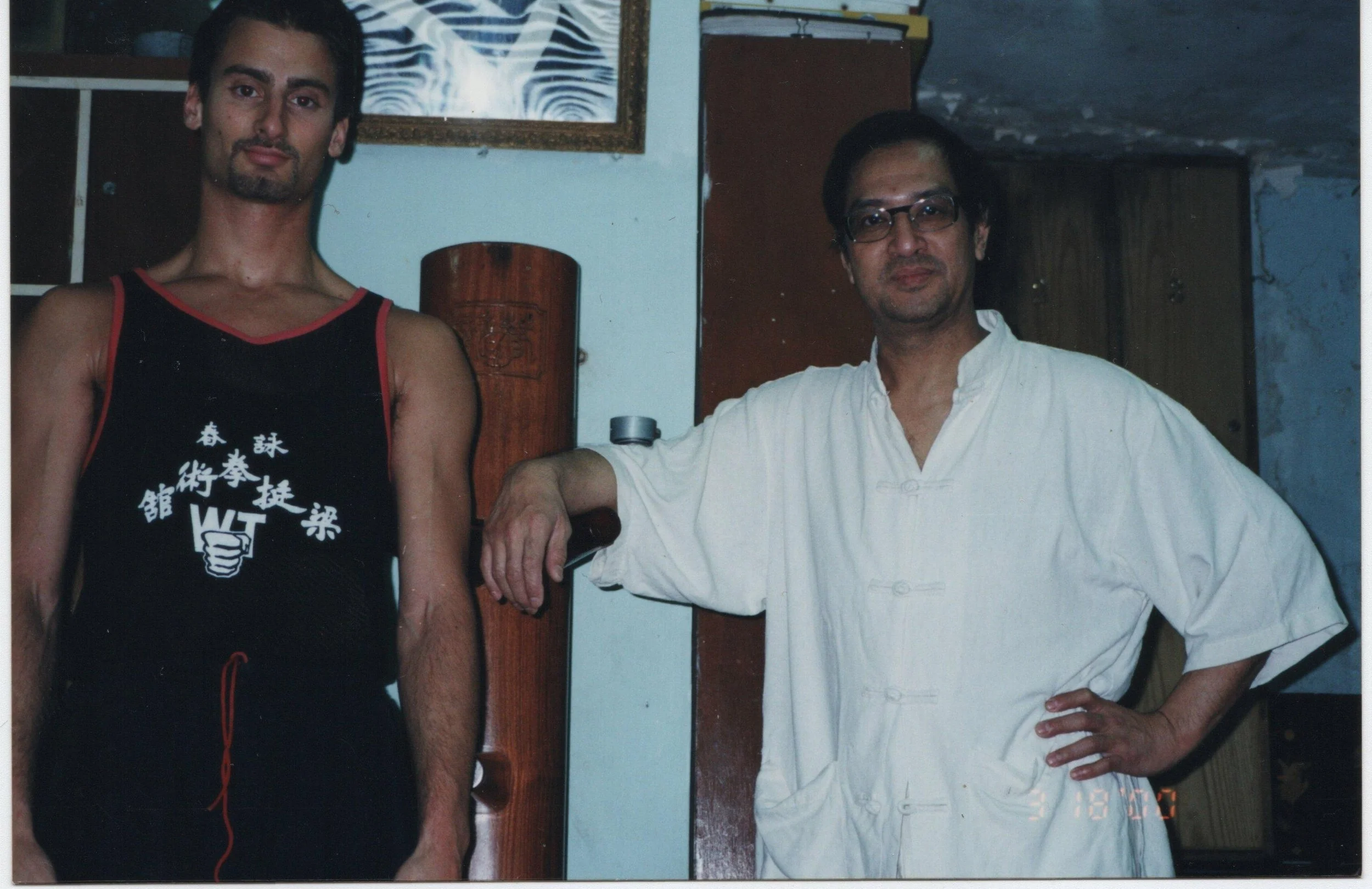 Year 2001 with Sifu Leung Ting after a private lesson