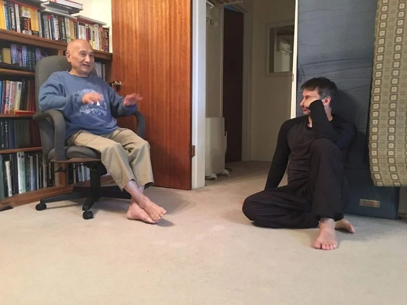 A casual in between training discussion