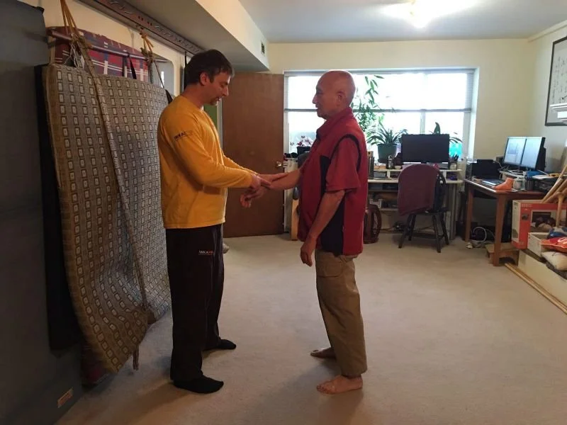 Sifu Sam Tam explaining and. teaching