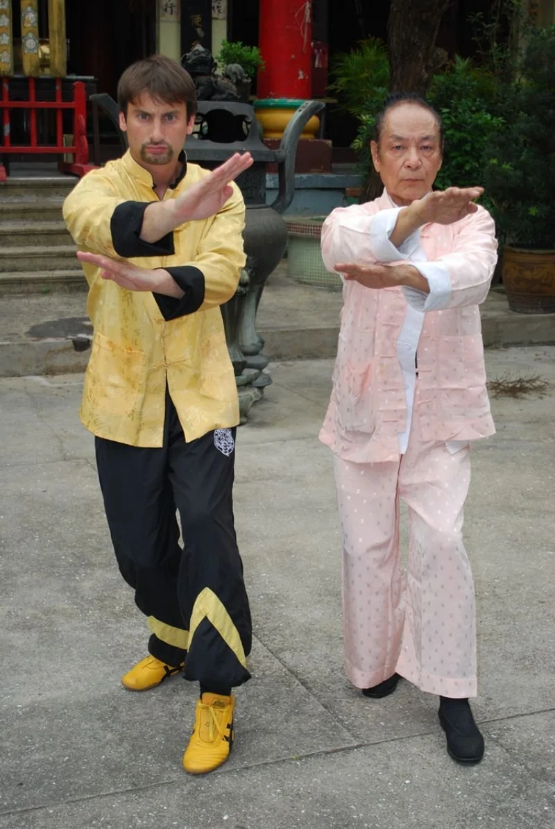 During a photo shoot With Sifu Cheng Kwong, Hong Kong