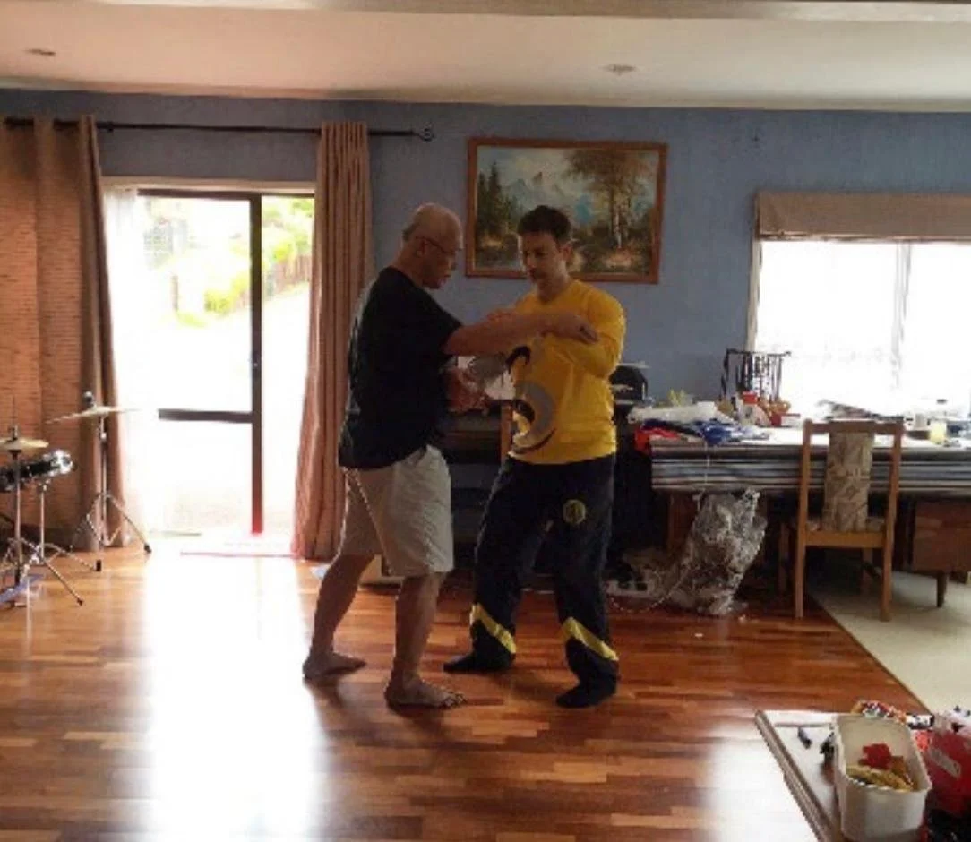 During Private Lesson with Shifu Wee Lee Jin at his home in Auckland, New Zealand in 2015