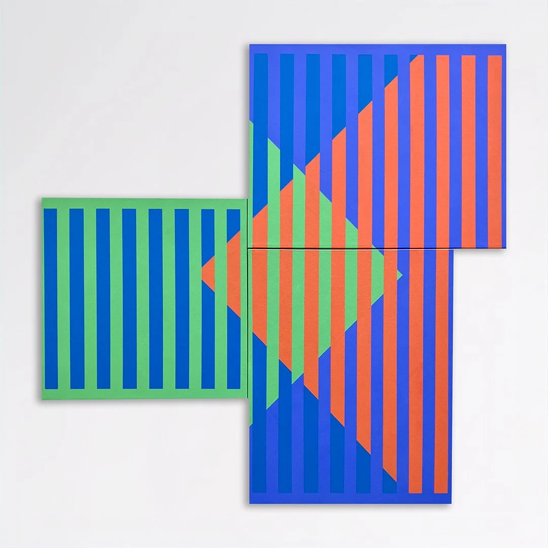 Structural Camouflage No. 05, 2024, Acrylic on canvas, 36x36"