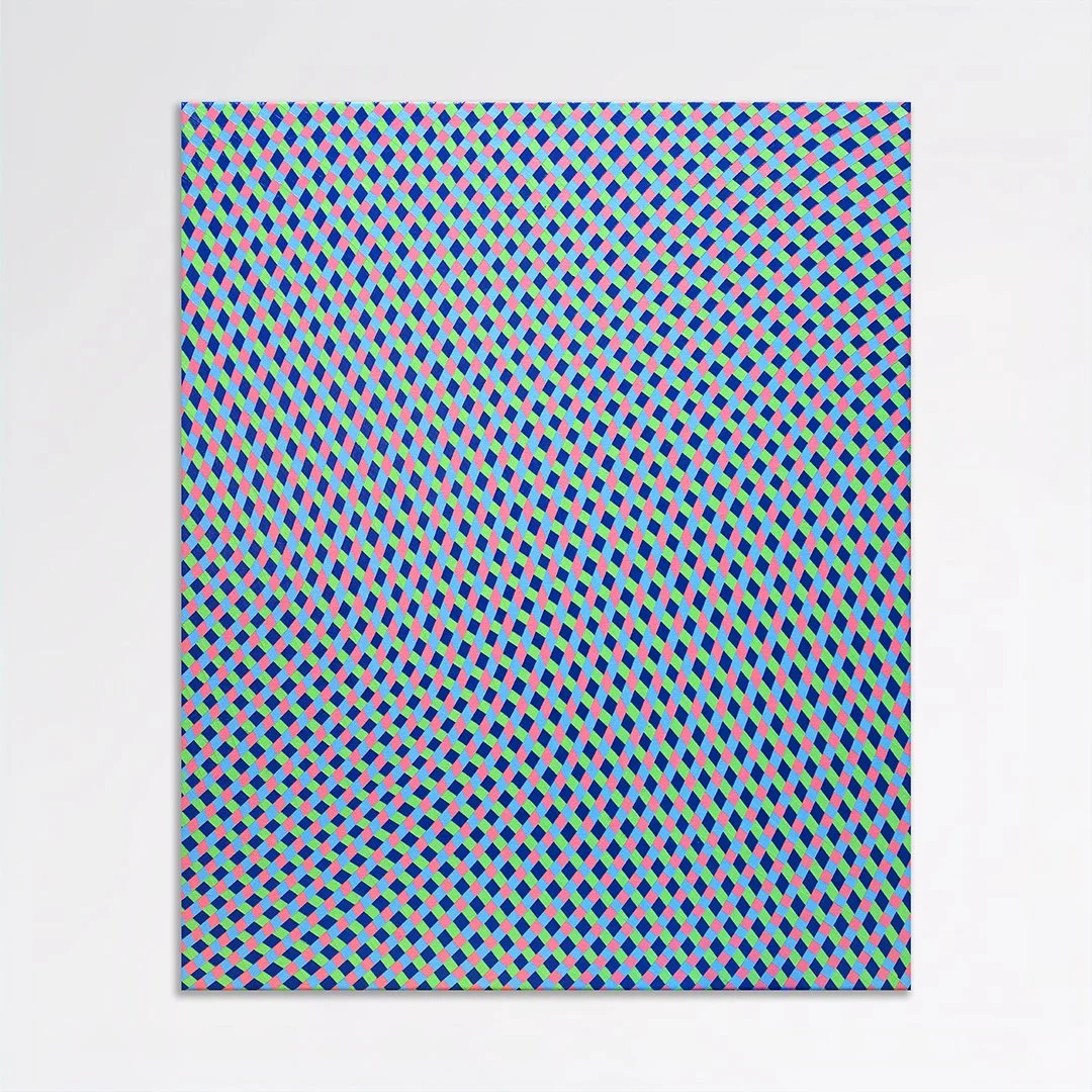 Structural Camouflage No. 32, 2026, Acrylic on canvas, 20x16"