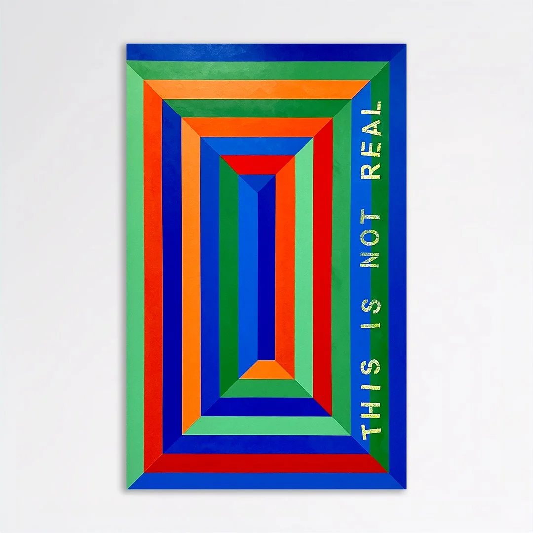 Structural Camouflage No. 03, 2023, Acrylic on canvas, 48x30"