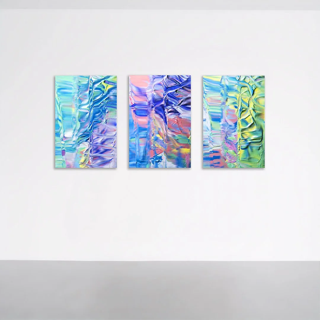 AG263 Group Installation. Qty 3, 36x24x1", photographs printed on white dibond