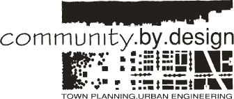 community.by.design logo — town planning and urban engineering for Wren Cottages