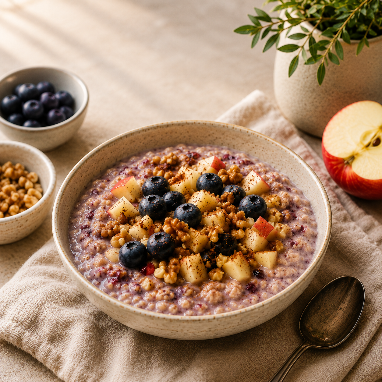 Berry &amp; Apple Oatmeal