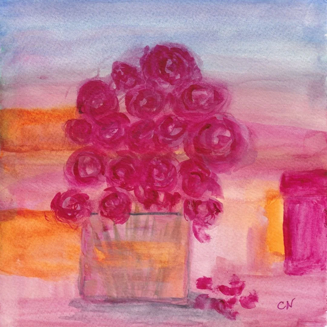 Posies - 8x8 inch Watercolor
100% cotton 140lb cold press paper