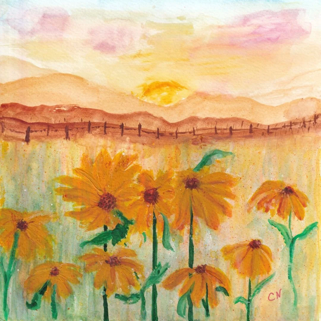 Sunnies - 8x8 inch Watercolor
100% cotton 140lb cold press paper