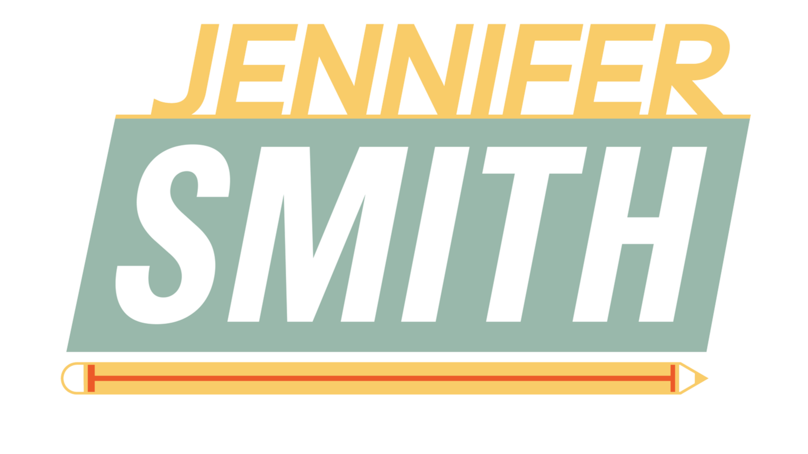 Campaign logo for Jennifer Smith, SLC School Board, Precinct 6, featuring a pencil graphic at the bottom.