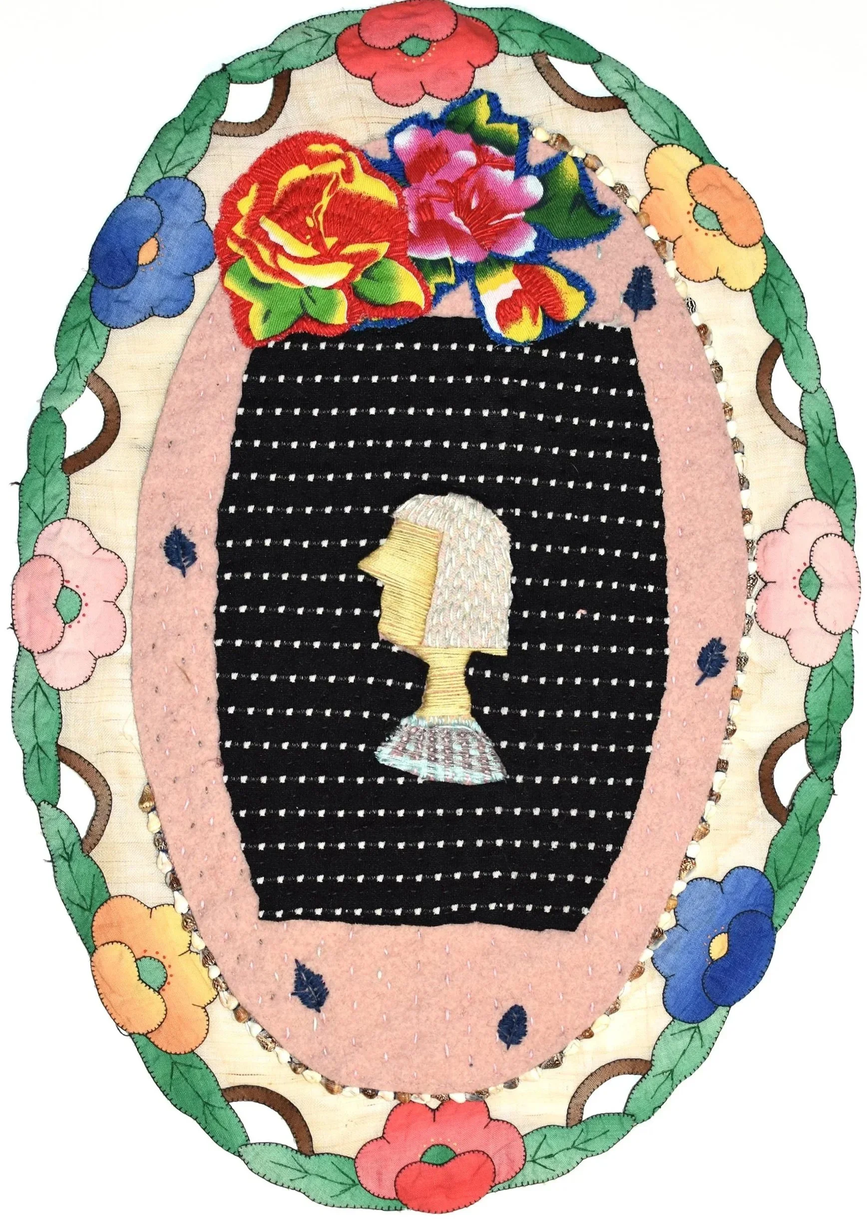 Portrait_Recycled fabric, cotton and wool thread_2019_Photo Joseph Sollis