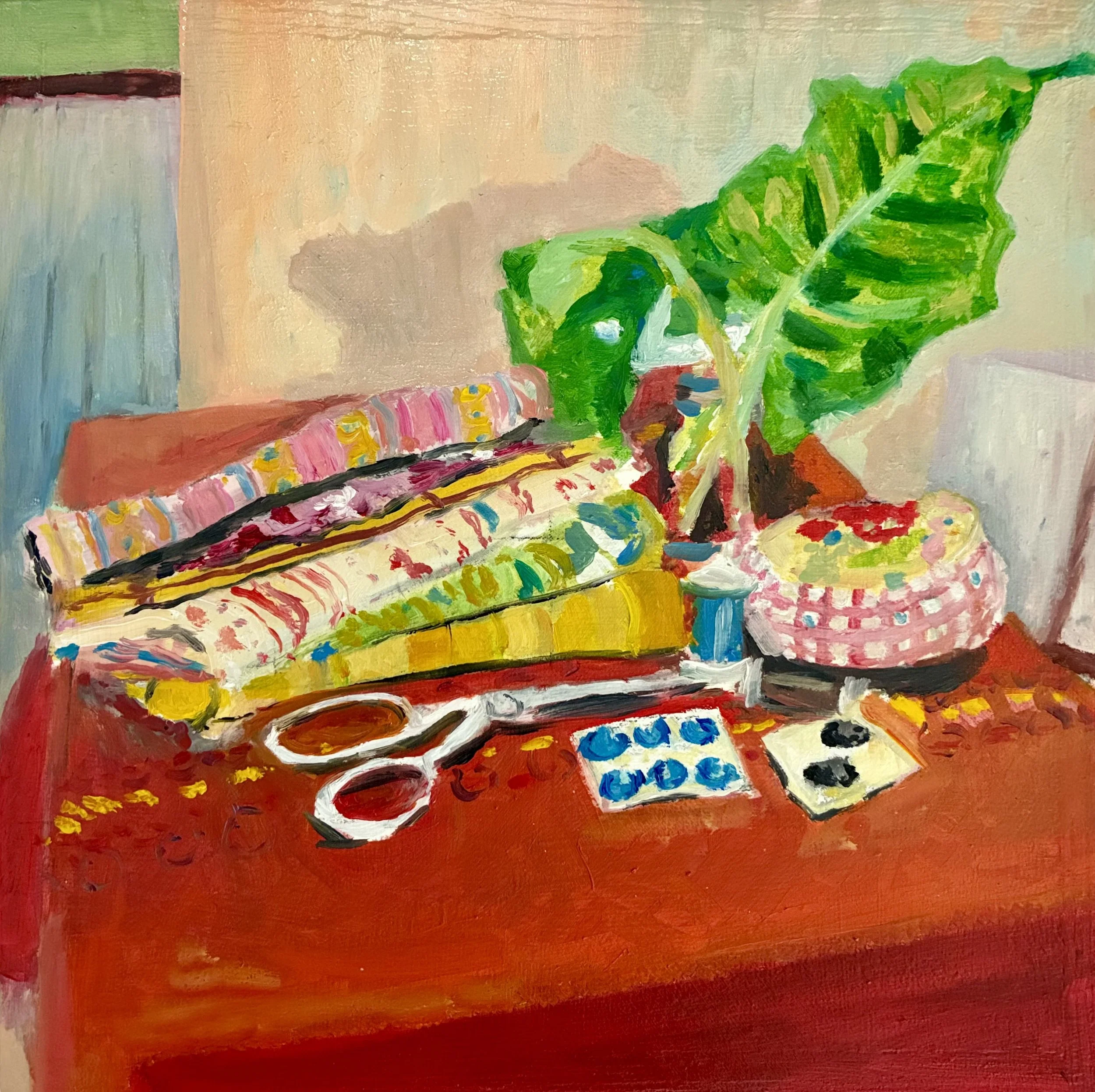 Haberdashery_oil on board_2026