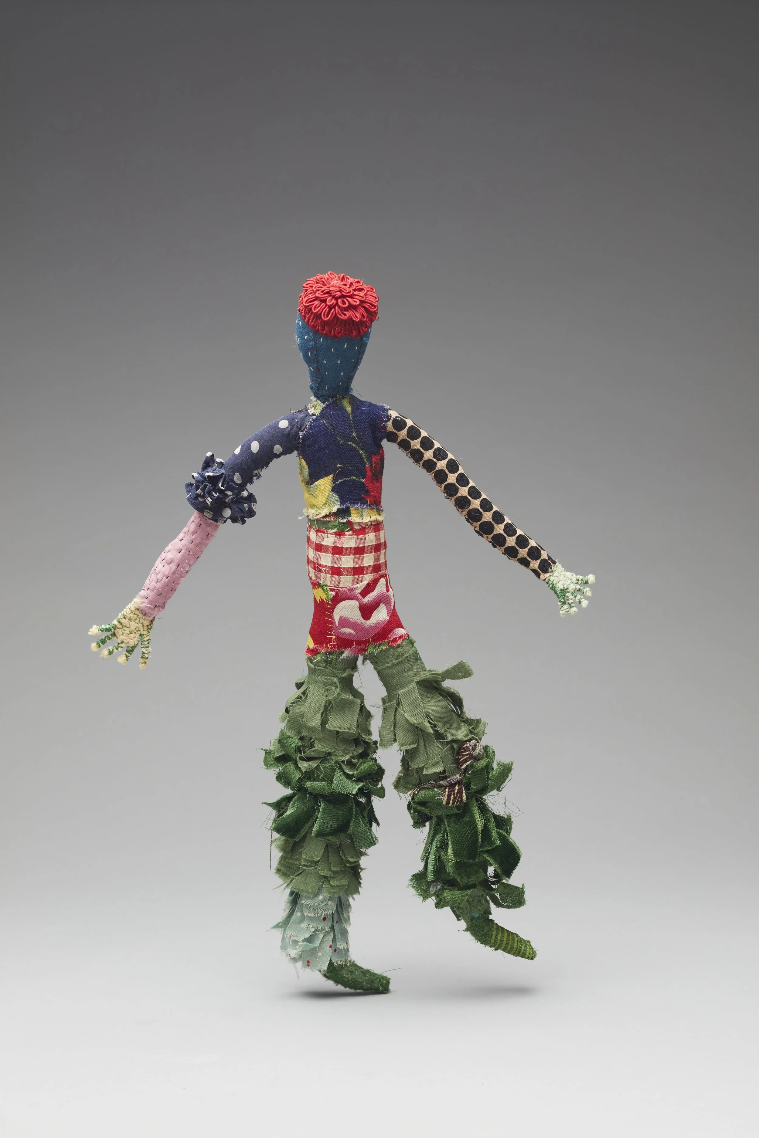 Dancing Man_Recycled fabric and thread_2021_Photo by Acorn