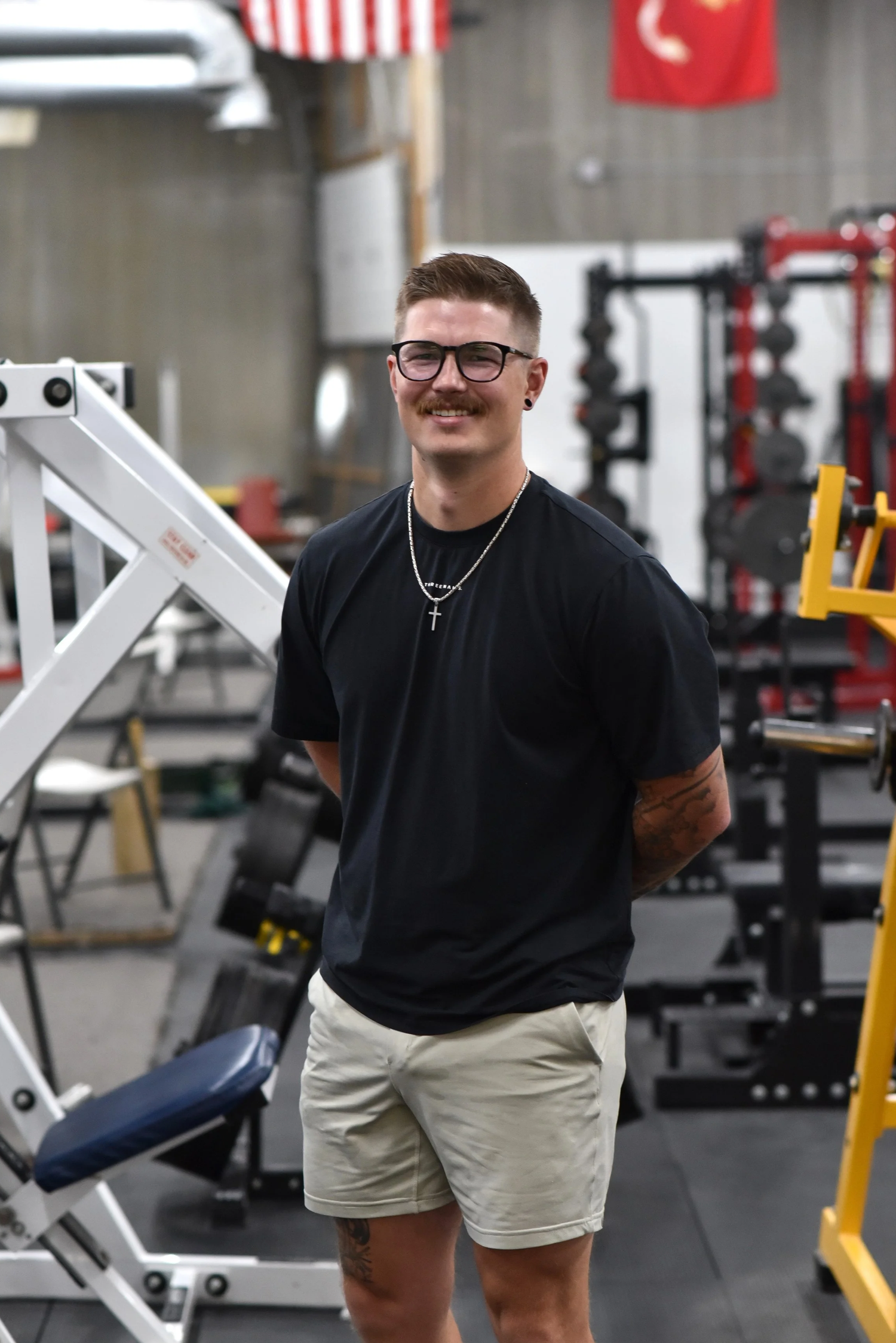 Tristan Turner, founder and head coach of Pursuit Fitness, in the gym