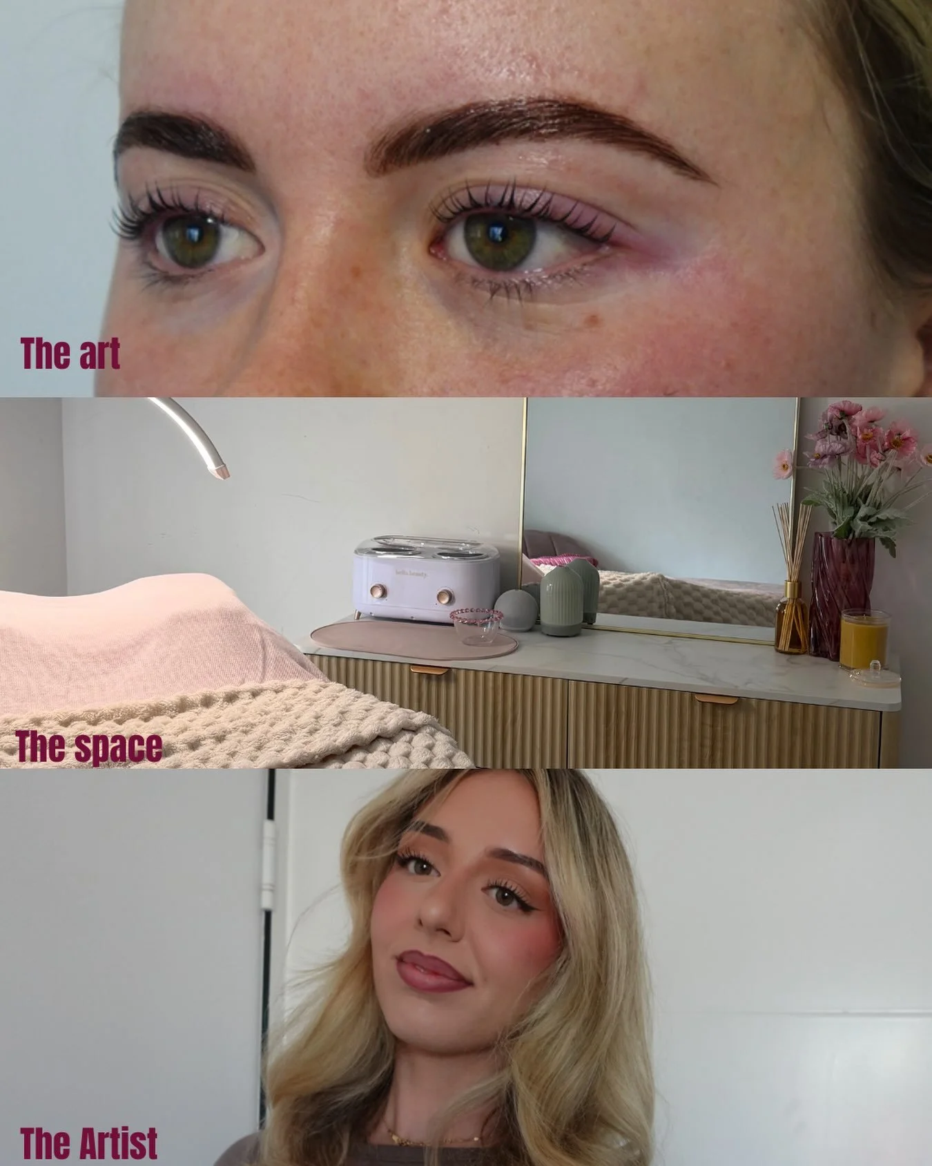 A little look inside Ora. The work, the space, the person behind it. This client got a brow lamination with colour and a Korean lash lift. #koreanlashlift #sunshinecoastbeauty #peregiansprings #beauty #fypage