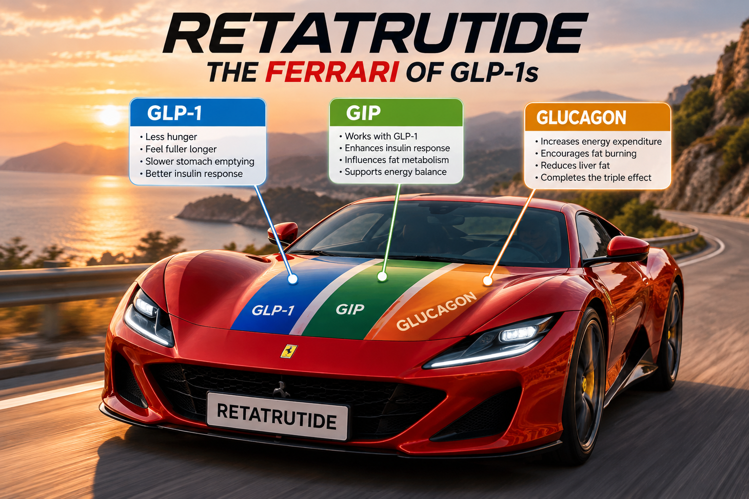 Retatrutide - the Ferrari of GLP-1 s